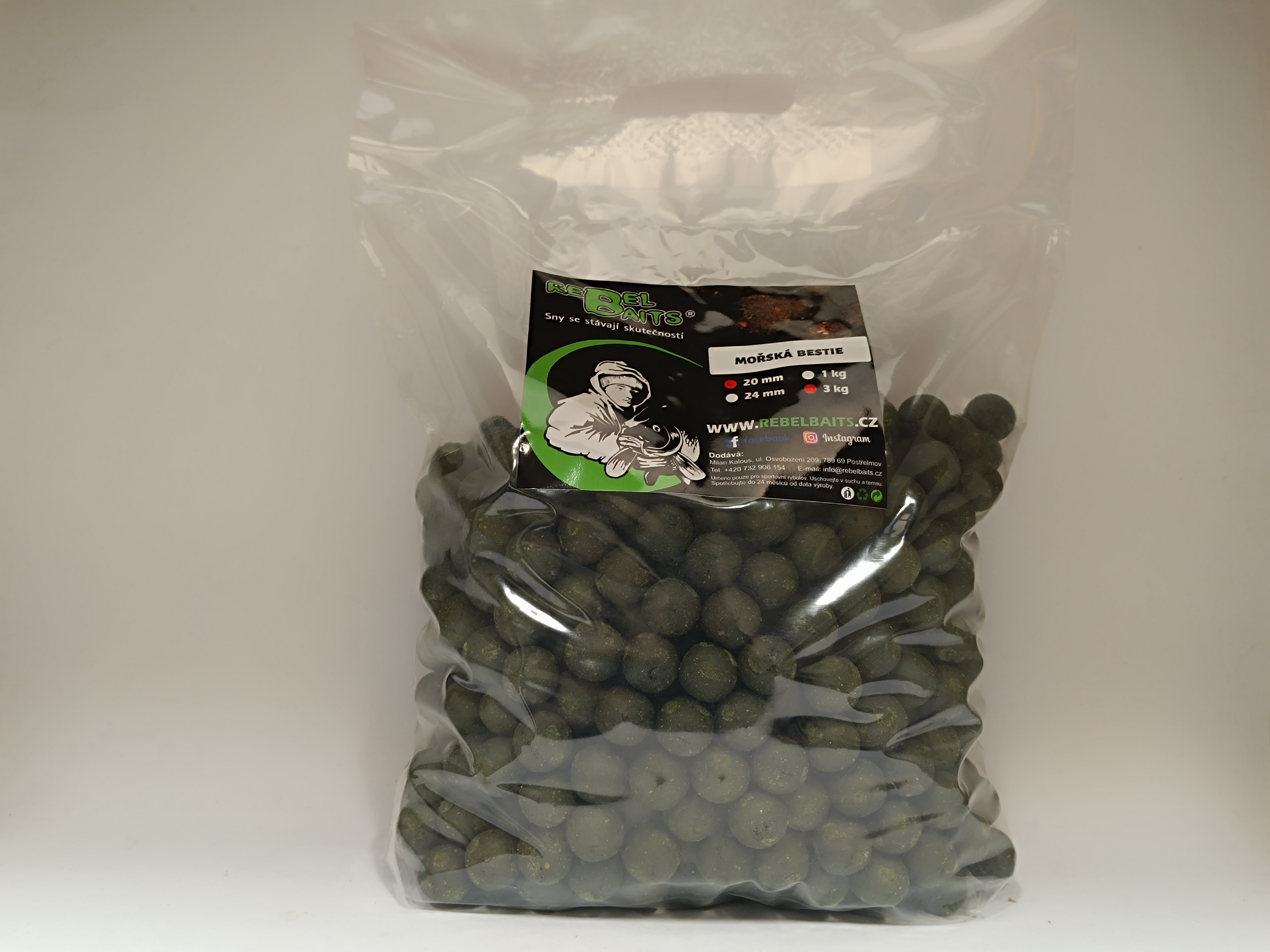 Boilies Mořská Bestie 3 kg, 20 mm