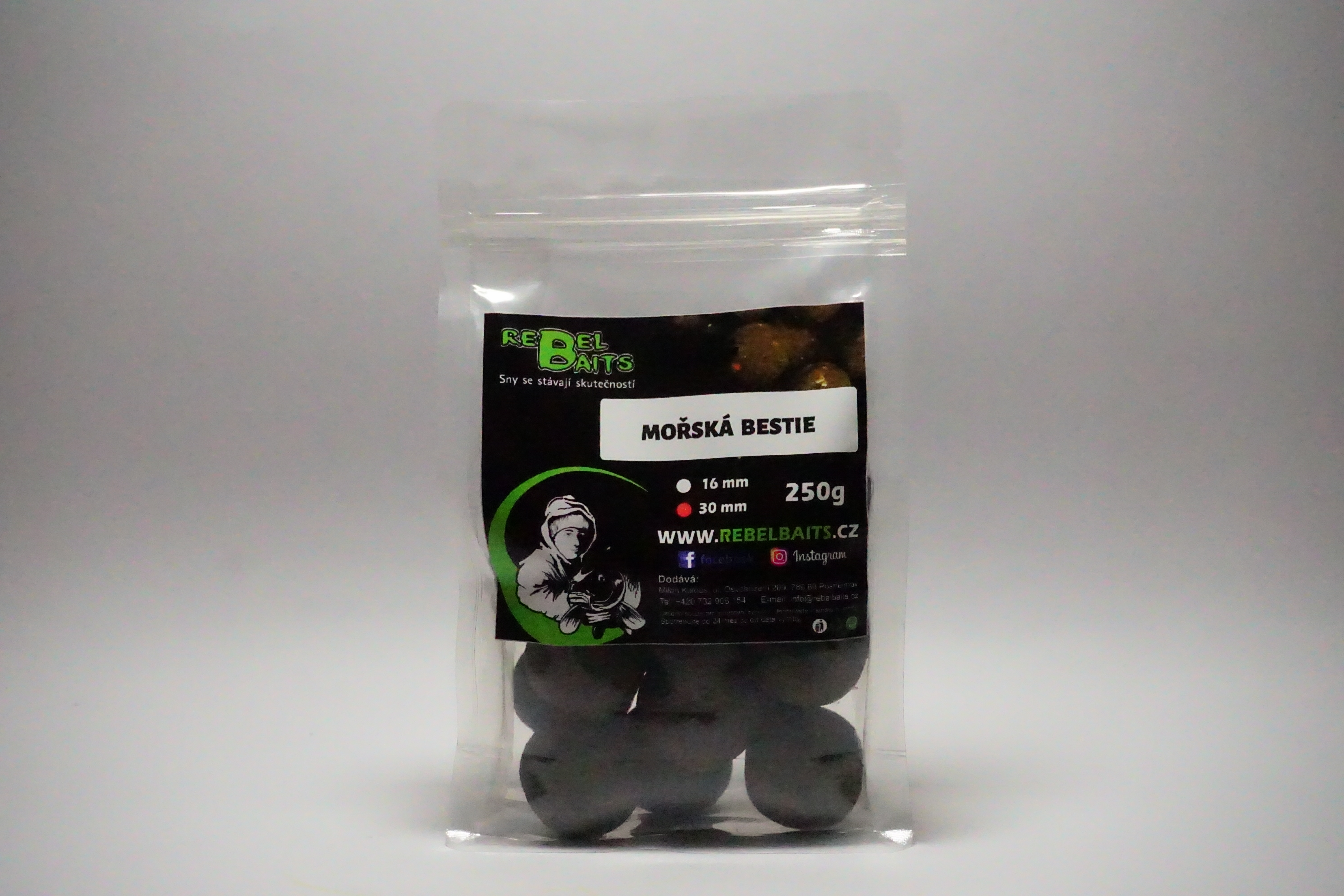 Boilies Mořská Bestie 250 g, 30 mm